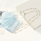Metal Gold Round Beads Glasses Chain; Multi-Functional Fashionable Multi-Functional Collar Chain; Belt Accessory