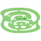 Jewelry Design Template Diamond Gemstone Drafting Ruler Kit Formwork Rulers Professional Designer Tools Supplies T-777-1 T-777-2