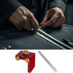 Professional T-Type Woodworking Scriber Precision Marking Gauge Scribing Positioning Block Adjustable Alloy Scribing Ruler DIY