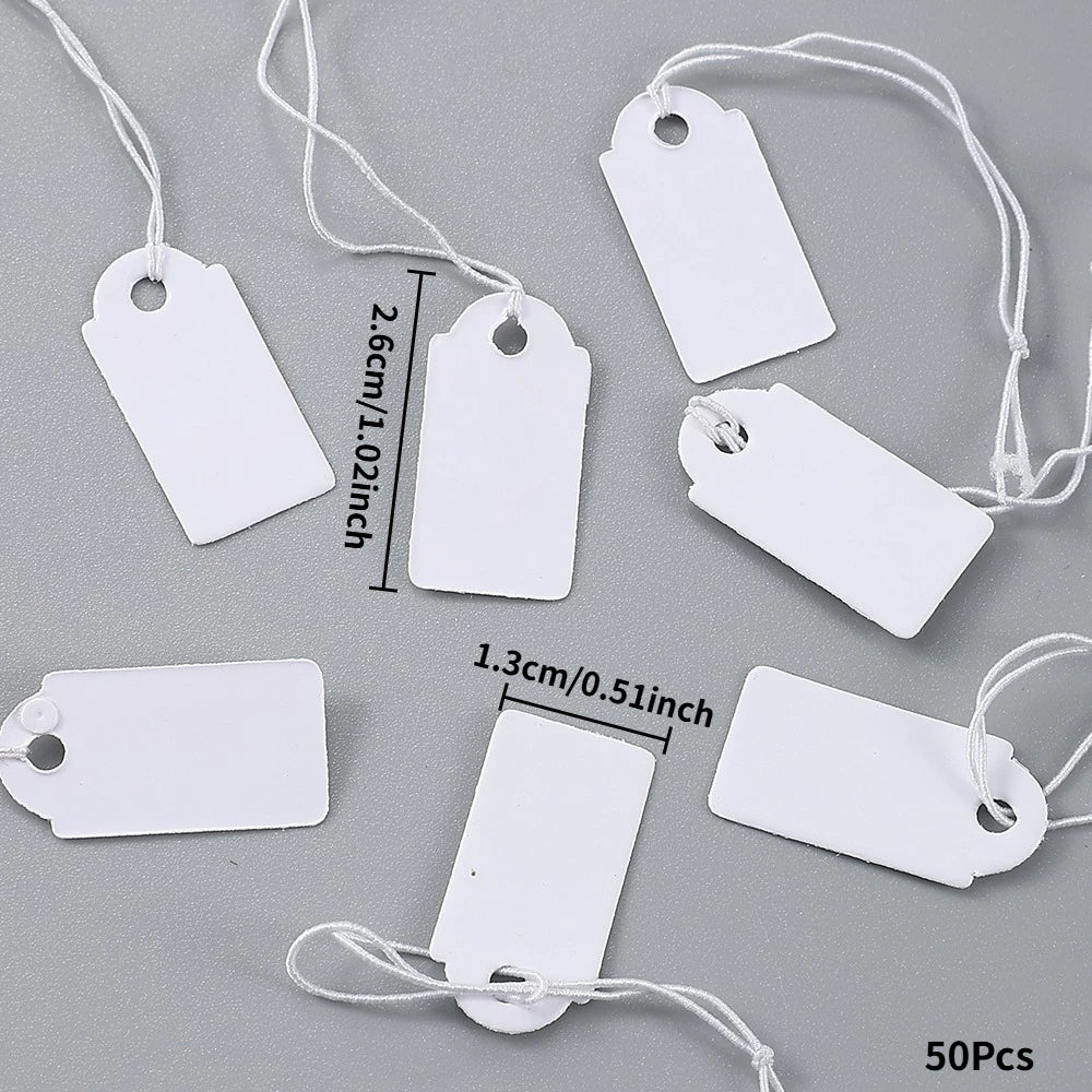 Kraft Paper Tags With Strings Handmade With Hang Garment Tags For Jewelry Crafts Price Candy/Gift/Cookies Display Label Card