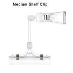 Transparent Clip Plastic Double Clip Adjustable Sign Card Display Holder Advertising Folder Clamp Office School Binding Supplies