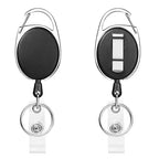 Retractable Badge Reel with Card Holder Reel Clip Key Ring Retractable ID Card Holder Key Chain Holders for Office Name Tag
