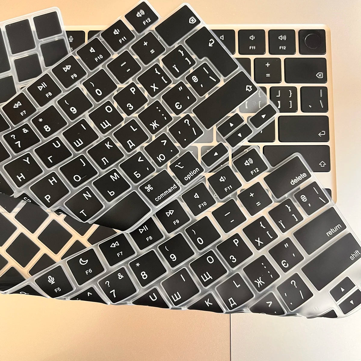 Ukraine Version Silicone Keyboard Protector Cover Waterproof Dustproof Skin for MacBook M5 M4 M3 M2A3113 A3240 A3241 A3401 A3112