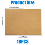 10pcs Kraft Paper Document Holder With Pockets Thick A4 Presentation Folder For Office School Supplies Stationery