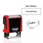 Customizable Self-Inking Rectangular Personalized Name Signature Laser Engraved Rubber Stamp