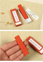 Japanese Sumi Ink Color Painting Ink Stick Landscape Drawing Red Orange Ink Block Calligraphy Writing Chinese Color Ink Ingots