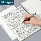 60 Sheets A4 A5 B5 Refill Spiral Binder Inner Page Notebook Loose Leaf Weekly Monthly To Do Line Grid Inside Paper Stationery