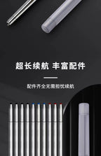 4 In 1 Multifunction Luxury Pen, 0.7mm 3 Color Ballpoint 0.5mm Mechanical Pencil, Gravity Sensor Metal Retractable Pens Długopis