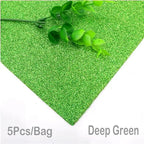 5Sheets 20*30cm Glitter Foam Paper Sparkles Paper for Children's Craft Activities DIY Cutters Handcraft Foam Paper Without Glue