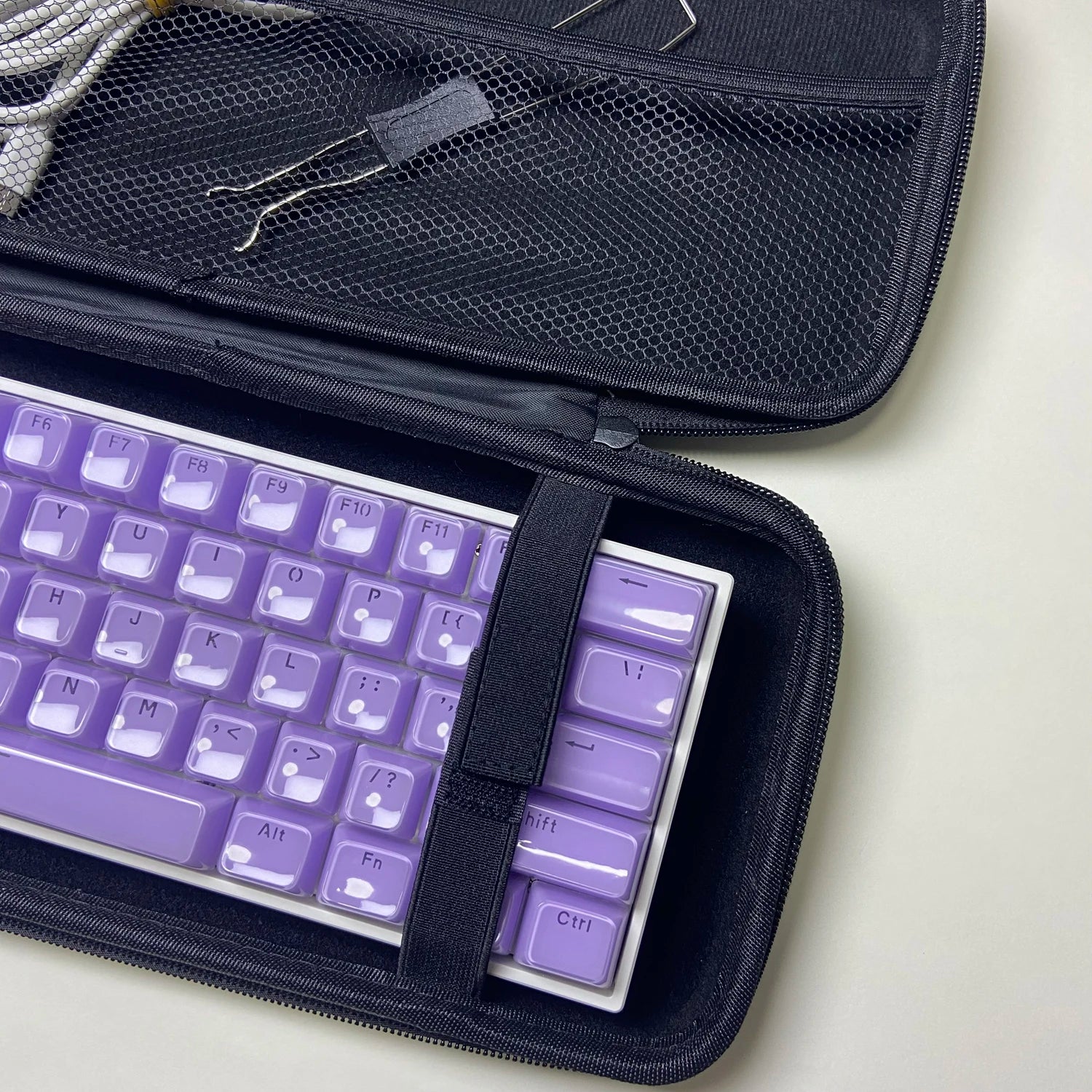 Keyboard Organizer Hard Case Keyboard Storage Bag Dustproof Protective Box 60 68 87 98 100 104 108 Mechanical Keyboard