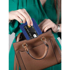 Minimalist Ultra-Thin Transparent ID Window Leather Card Holder – Unisex Compact Credit Card Wallet