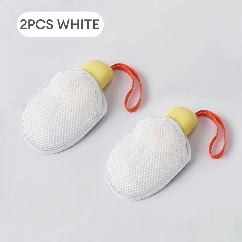 1~8PCs Soap Pocket Bag Soap Saver Pouch Body Scrubber Rough Sponge Exfoliator for Bath Shower Mesh Bar Soap Foam Lather Pouch