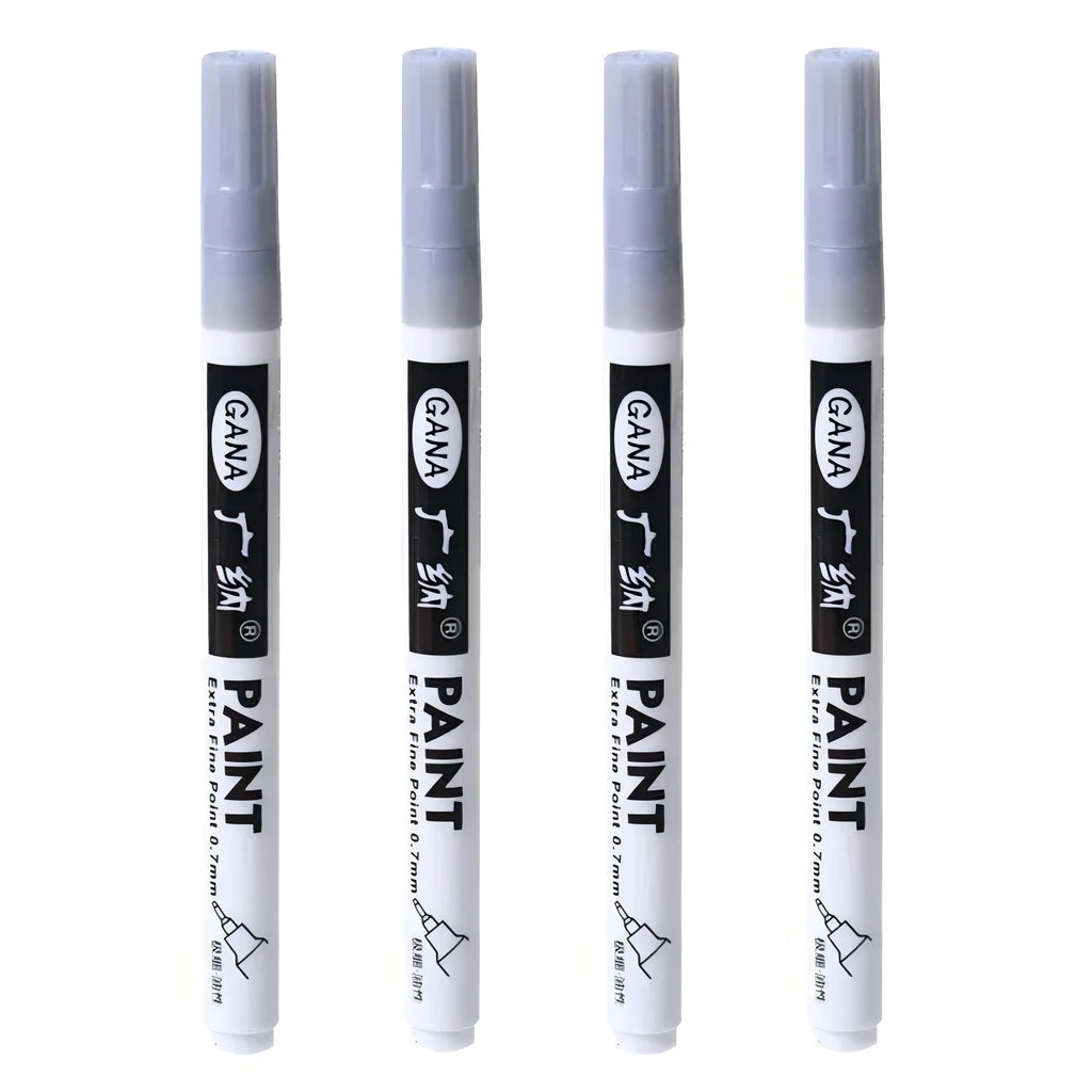 Fine tip permanent Paint Marker Pen DIY Paint Metallic Pen Permanent Gold SILVER Marker Touch Up,School Model Painting