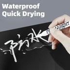 1/3/6Pcs White Marker Pens Acrylic Paint Pen for Rock Ceramic Glass Tire Metal Canvas Waterproof Painting White Marker