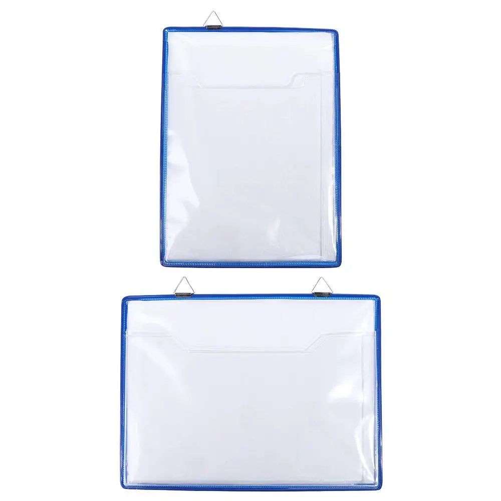 Wall Hanging A4 Receipt Organizer Waterproof Water Resist Document Storage Bag PVC Transparent File Folder for Classroom Office