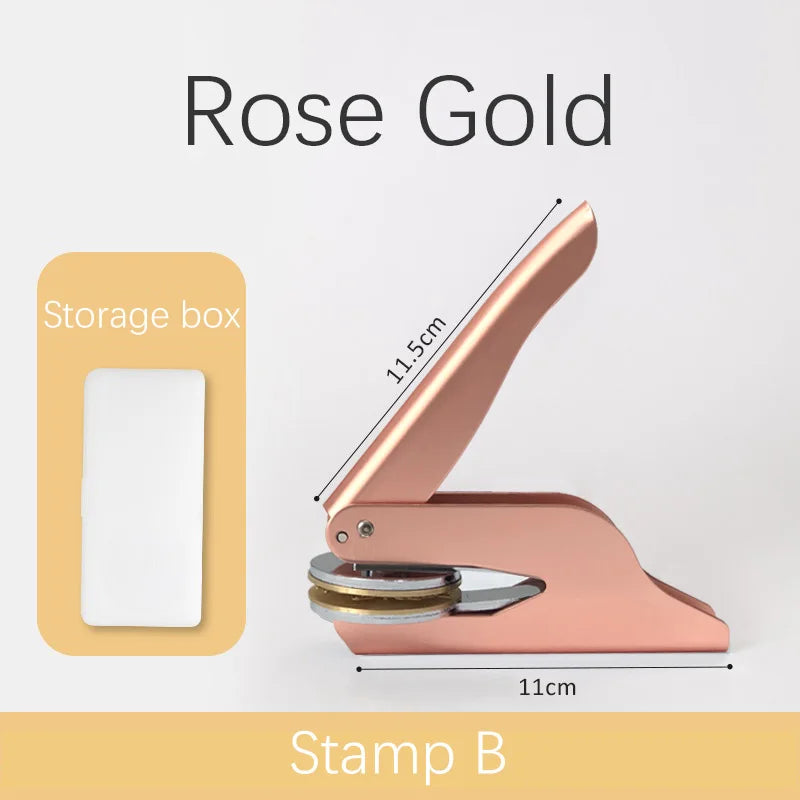 Book Wedding Embosser Stamps Customized Designs Personalized Embossing Stamp Custom Handheld Envelope Invitation Card Seals DIY