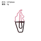 10/20pcs Red Retro Japanese Paper Clip Tomato Strawberry Cherry Scrapbook Paper Clip Book Page Memo Fixed Clips Student Supplies