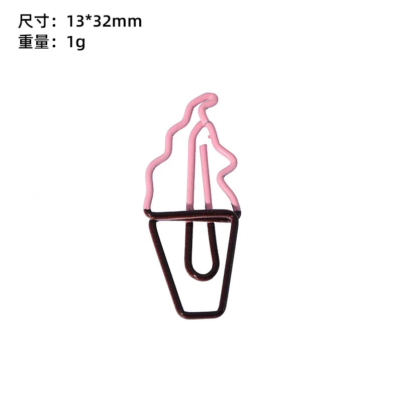 10/20pcs Red Retro Japanese Paper Clip Tomato Strawberry Cherry Scrapbook Paper Clip Book Page Memo Fixed Clips Student Supplies