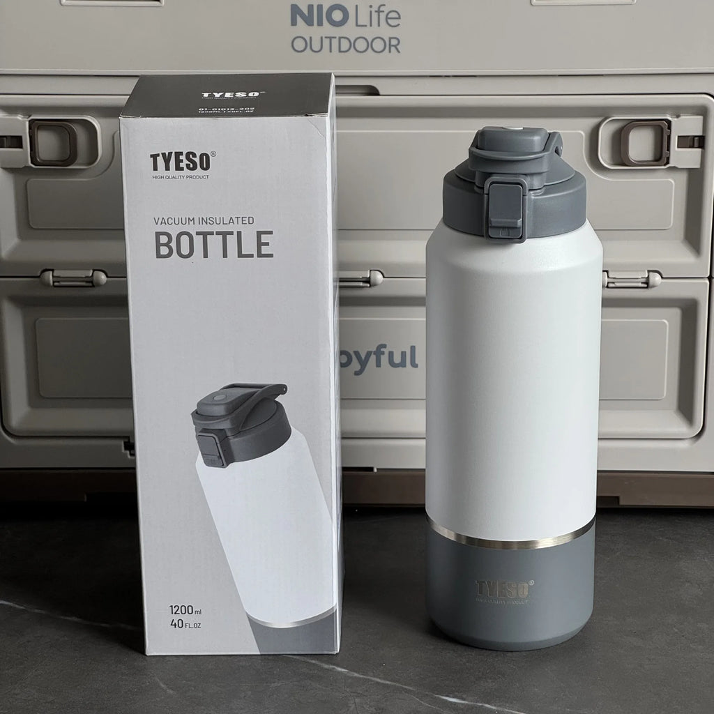 TYESO stainless steel portable sports kettle 2000ml large capacity insulated cup Outdoor portable direct drinking cup
