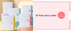 A5 Binder Photocards Magnetic D 3/7 Ring Kpop Photo Album Photocard Holder Collection Book Macaron Binder 1 2 4 Pocket Sleeves