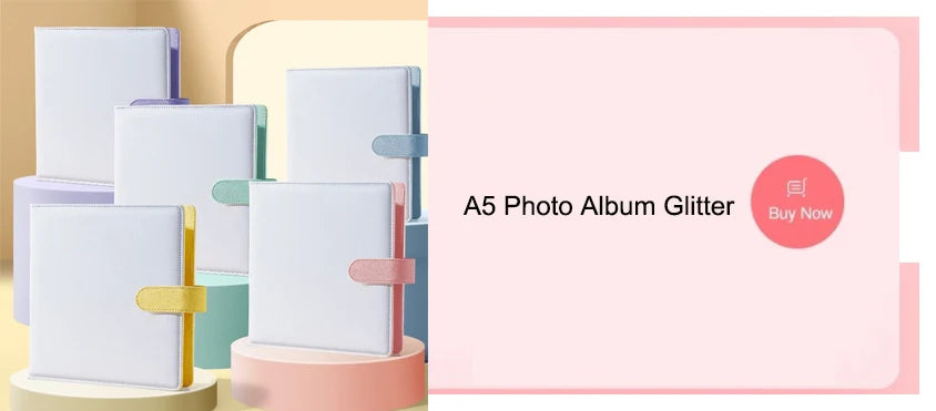 A5 Binder Photocards Magnetic D 3/7 Ring Kpop Photo Album Photocard Holder Collection Book Macaron Binder 1 2 4 Pocket Sleeves