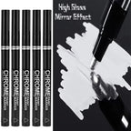 5/1pcs Chrome Pen Marker Mirror Waterproof Paint Repair For Rock Ceramic Glass Metallic Gold/Silver 2mm Nib