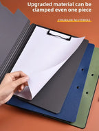 New A4 File Folder Clipboard Writing Pad Memo Clip Board Double Clips Organizer School Office Stationary