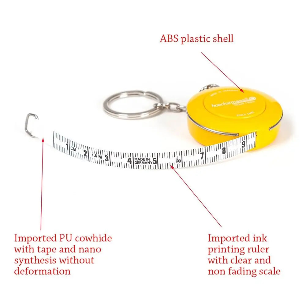 1M/1.5M Measure Ruler Retractable Centimeter Inch Roll Tape Mini Keychain Tape Measure Tailor Portable Sewing Measuring Tool
