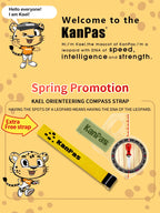 KANPAS Basic Competition Orienteering Thumb Compass, MA-40-FS