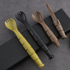 Mini EDC Tactical Tableware, Multi-functional Tools, Forks, Spoons, Knives, Combination, For Camping, Hiking, Outdoor, Halloween