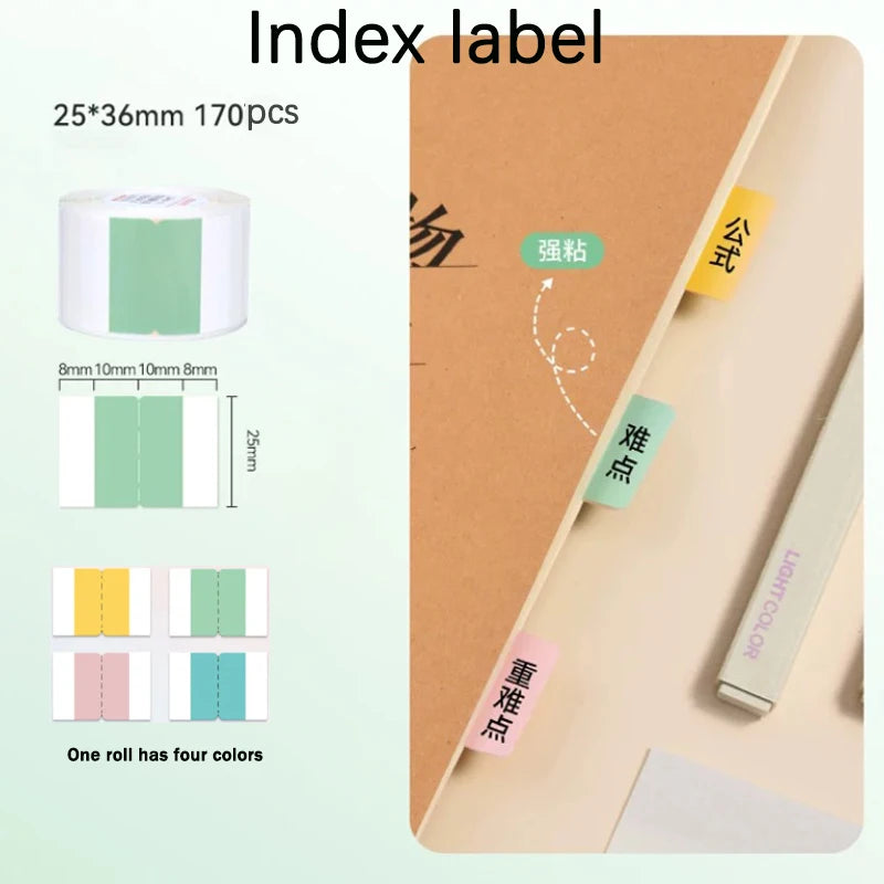 NIIMBOT D101 Label Paper No Ink Label Maker Thermal Price Date Clothing Sort Sticker Waterproof Tags for Home Office Shop Use