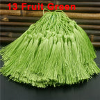 100pcs/lot 13cm Tassel Silk Fringe Silky Floss Bookmark Tassels Mini Tassels For DIY Craft Jewelry Making Souvenir Bookmarks