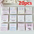 20-50pcs 5.4x5.4cm Cute Thank you Cards Foldable Hanging Card for diy Jewelry Display Card Stationery Packaging Retail Price Tag