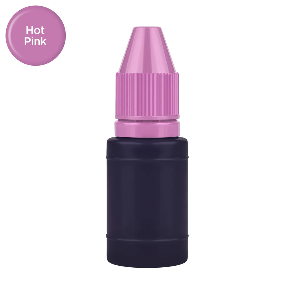 10ml Self-Inking Colorful Ink for Photosensitive Stamp Refilling Ink Red Green Blue Black Orange Rose red Chocolate Coffee White