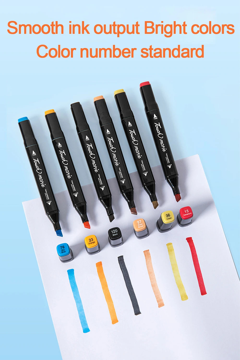 12-168 Colors Markers Set Double Headed Marker Pen Student Animation for Bookmark Manga Drawing Painting School Art Supplies