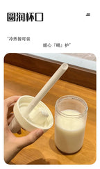 500/800ML Large-capacity Straw Cup, Food-grade Transparent PP Material,Portable Ins Style Water Cup, Juice Milk Tea Cup