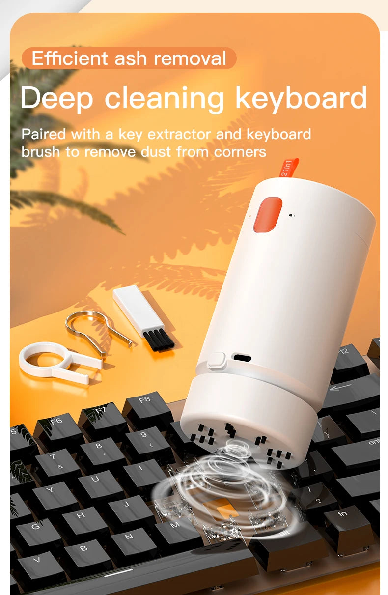 21-in-1 Cleaner Kit Earphones Cleaning Pen Screen Cleaning Tools Computer Keyboard Brush Keycap Puller Multifunctional Brush Kit