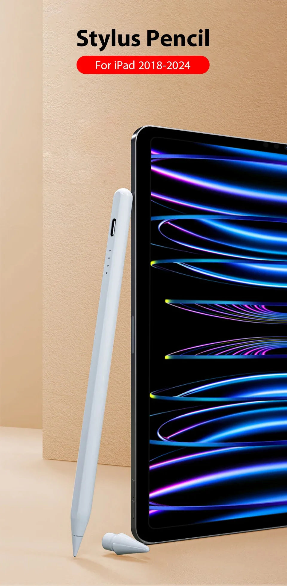 Universal Actiive Stylus Pen For Android IOS iPad 9th 10th MINI 6 7 Tablet Touch Pencil Drawing For Huawei Lenovo P12 M10 Y700