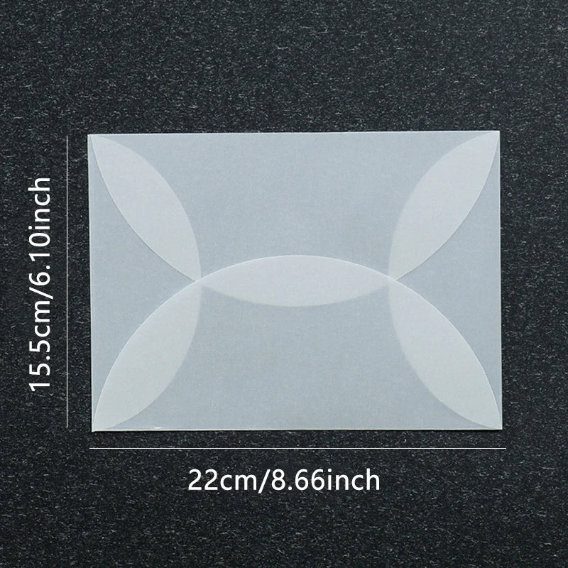 50pcs/lot Blank Translucent Envelope for Invitations Postcards European Giftbox Message Card Letters Business Wedding Envelopes