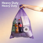 5 Rolls (100 Count) Purple Leak-Proof and Odor-Blocking Trash Bags – Extra-Large, Thick Plastic Bags
