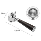 Double Spout 51mm Coffee Portafilter With 1 2 Cups Basket for Delonghi ECO680 ECO685