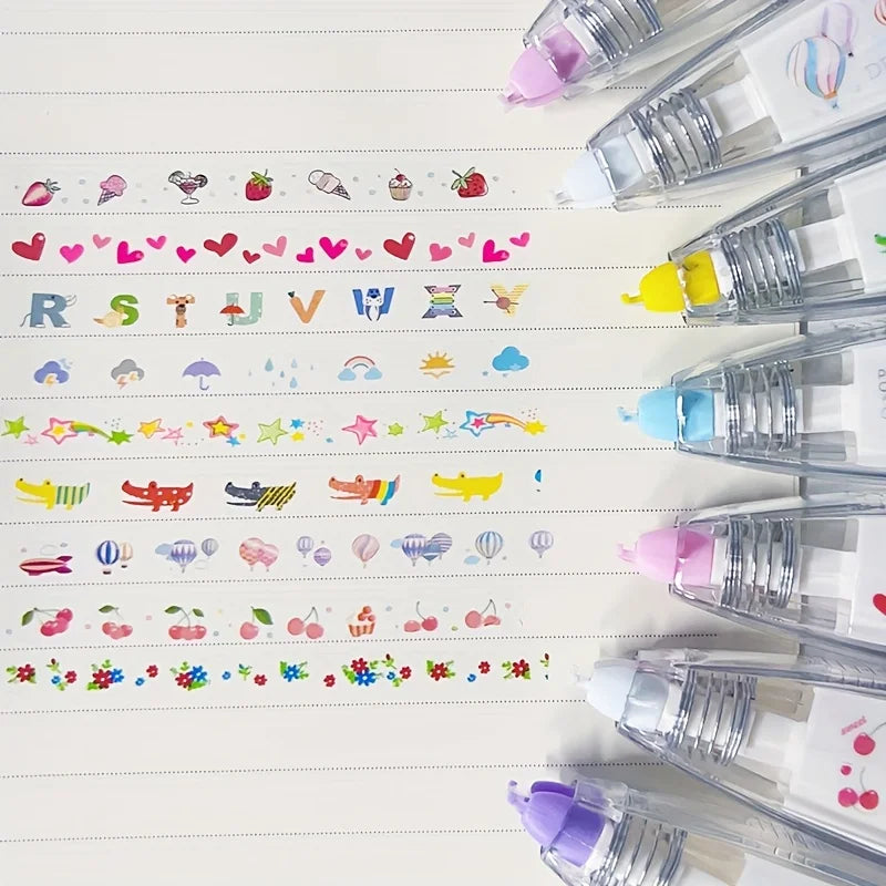 1pc Cute Kawaii Mechanical Design Correction Tape - Perfect for Decorating Diaries and School Supplies