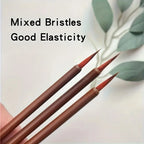 6Pcs/Set Chinese Calligraphy Brushes Hook Line Paint Pen Brush Painting Writing Small Regular Script Art Watercolor Ceamic Brush