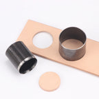 QJH 7Pcs Sharp Leather Cutting Die Leather Circle Stencil Cutter Mold Round Hollow Hole Punch Set Paper Leather Craft Tools