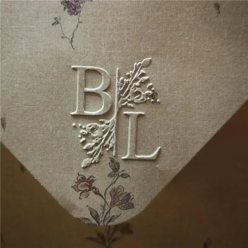 Customize Embossing Stamp Wedding Monogram Embosser Stamp,Personalized 2 initials Embosser Stamp,Wedding gift,hand held embosser