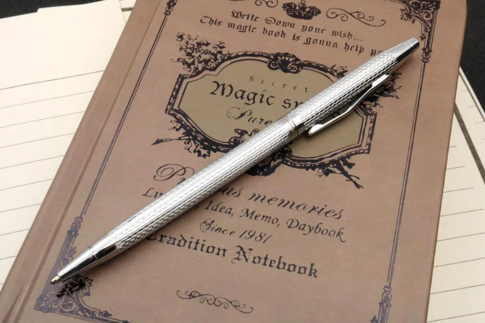 Luxury High Quality Twist Wave Pattern Drawing Ink METAL Ballpoint Pen Stationery Office School Supplies New