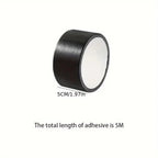 YITAPE Heavy Duty Duct Tape Black 4.5cm*20M Strong Adhesive Waterproof Cloth Tape No Residue for Indoor Outdoor Repair Sealing