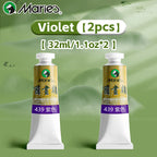 Marie's Chinese Painting Pigment Set,2pcs 20 Colors 32ml/1.13oz Tube,Watercolor Sumi Paint Kit for Drawing,Writing,Ink,Landscape