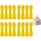 3 Pairs for Kitchen Washing Bowl Washing Clothes Vegetable Cleaning Household Latex Dish Washing Gloves Women's Household