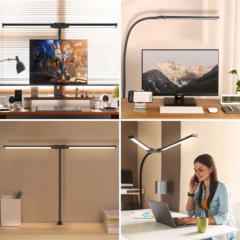 Led Monitor Light Bar Stepless Dimmable Desk Lamp Computer Screen Hanging Light Led Table Lamp Indoor Lighting For Laptop Office